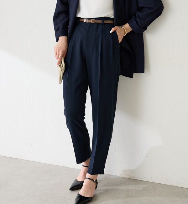  「ジャージスリムテーパードパンツ/セレモニー」|チノ|