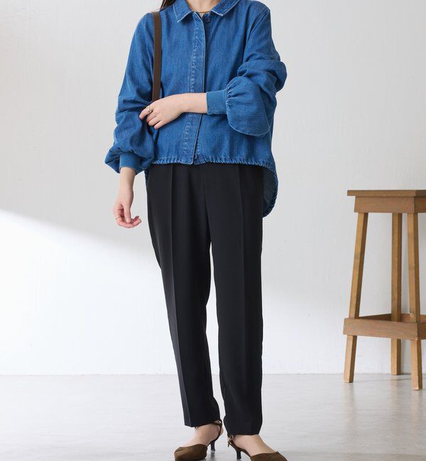  「ジャージスリムテーパードパンツ/セレモニー」|チノ|