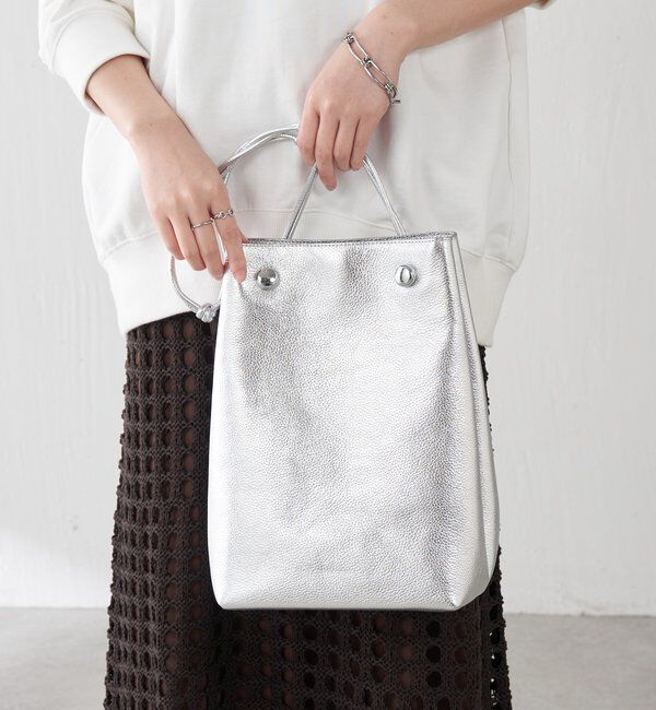  「【PAPILLONNER/パピヨネ】レクタングルレザーバッグ」|トートバッグ|