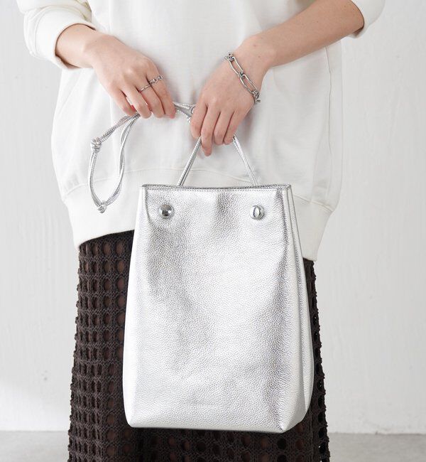  「【PAPILLONNER/パピヨネ】レクタングルレザーバッグ」|トートバッグ|