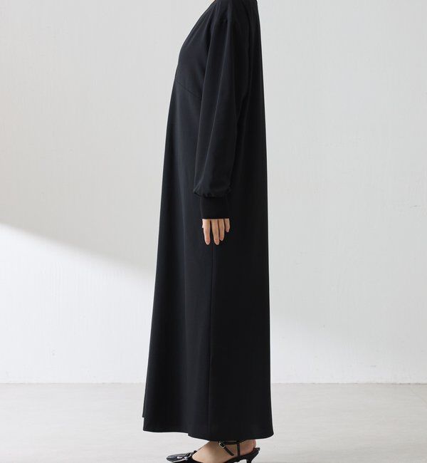  「【高機能素材】ジャージVネックワンピース/セレモニー」|ワンピース|