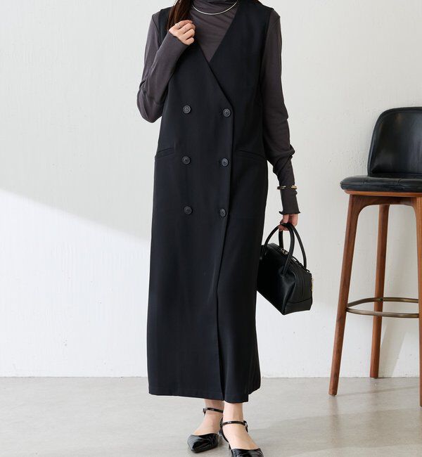  「フロントボタンジャンパースカート」|ワンピース|