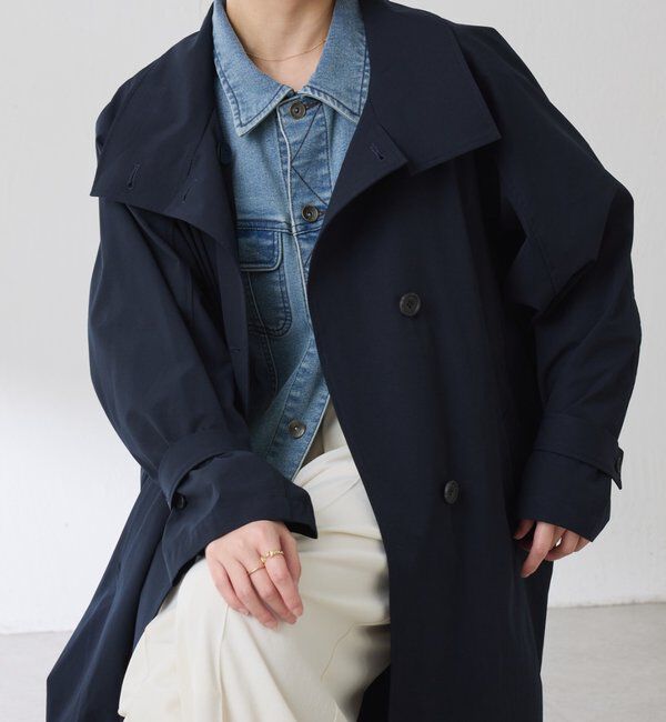  「【手洗いできる/撥水/軽量/ストレッチ】撥水スタンドネックコート」|その他|