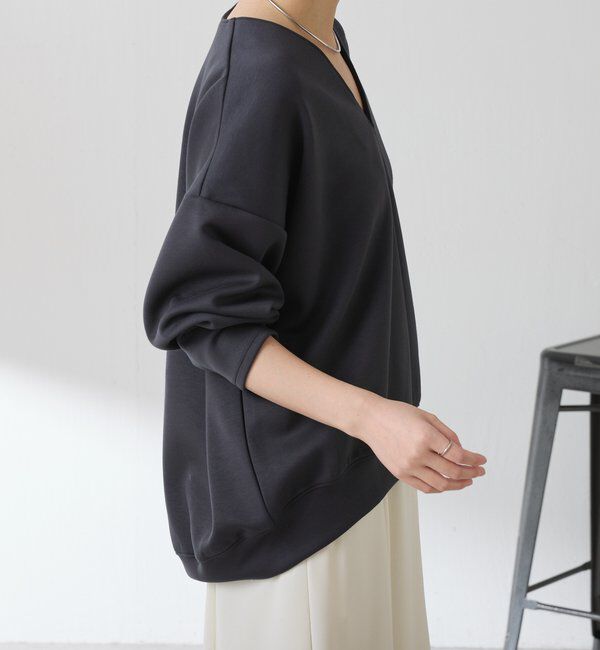  「ポンチＶカットプルオーバー」|Tシャツ・カットソー|