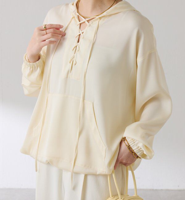  「レースアップアノラック」|シャツ・ブラウス|