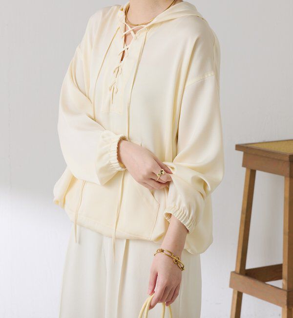  「レースアップアノラック」|シャツ・ブラウス|