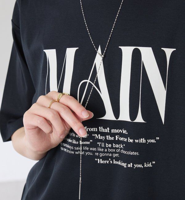  「【PAPILLONNER/パピヨネ】ステンレス2WAYネックレス」|リング|シルバー