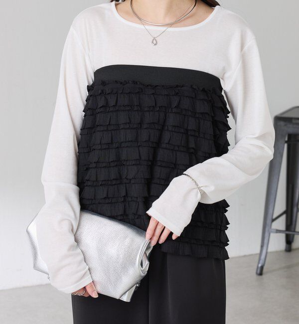  「【PROVOKE別注アイテム】 フリルレイヤードスカート」|スカート|