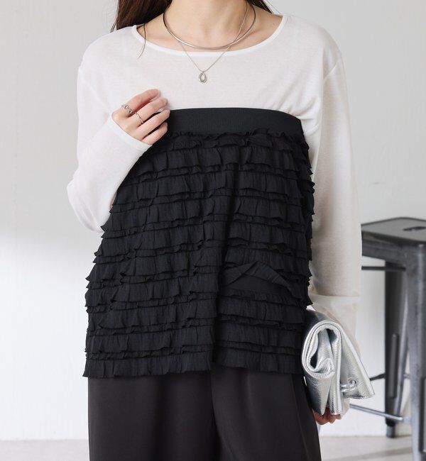  「【PROVOKE別注アイテム】 フリルレイヤードスカート」|スカート|