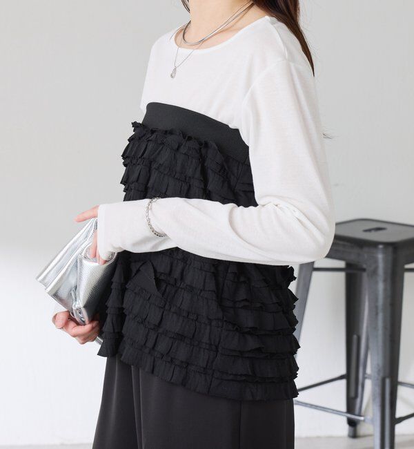  「【PROVOKE別注アイテム】 フリルレイヤードスカート」|スカート|