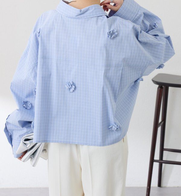  「フラワーモチーフシャツ」|シャツ・ブラウス|