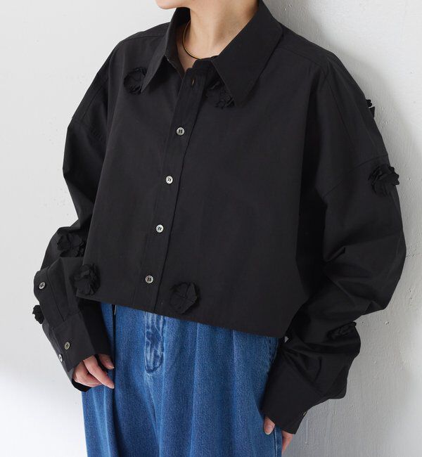  「フラワーモチーフシャツ」|シャツ・ブラウス|