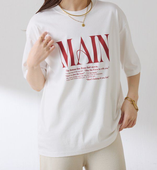  「オーバーロゴTシャツ」|Tシャツ・カットソー|