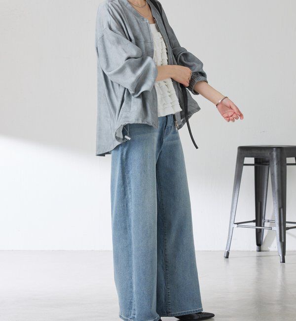  「バックロングZIPブルゾン」|ベスト・ジレ|