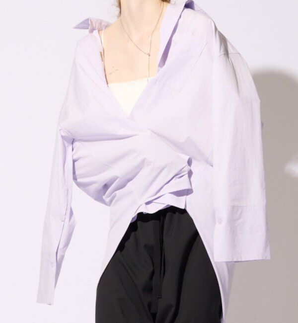  「【CEPIE./セピエ】クラシックオーバーシャツ」|シャツ・ブラウス|パープル