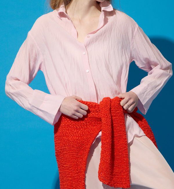  「【CEPIE./セピエ】ワッシャーシャツ」|シャツ・ブラウス|ピンク