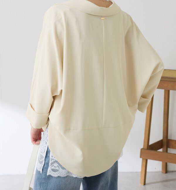  「ジャージスキッパードルマンブラウス」|シャツ・ブラウス|