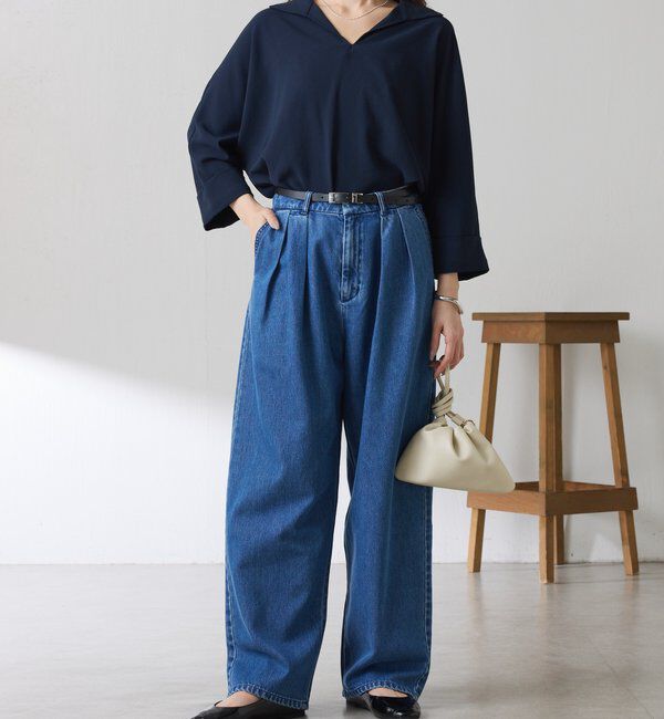  「ジャージスキッパードルマンブラウス」|シャツ・ブラウス|