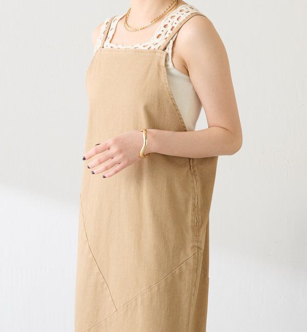  「Q.anosリラックススリムデニムワンピース」|ワンピース|