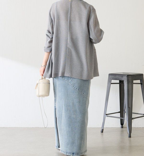  「Q.anosリラックススリムデニムワンピース」|ワンピース|