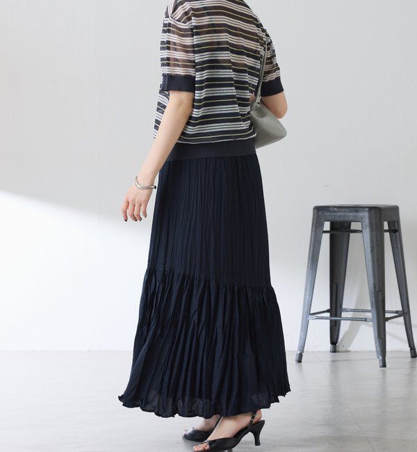  「ワッシャーナナメ切替スカート」|スカート|