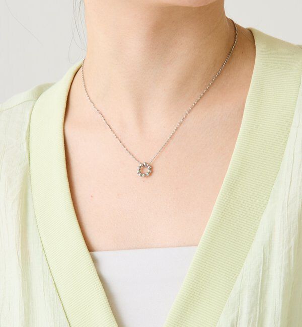  「【PAPILLONNER/パピヨネ】ラウンドトップ2WAYネックレス」|リング|シルバー