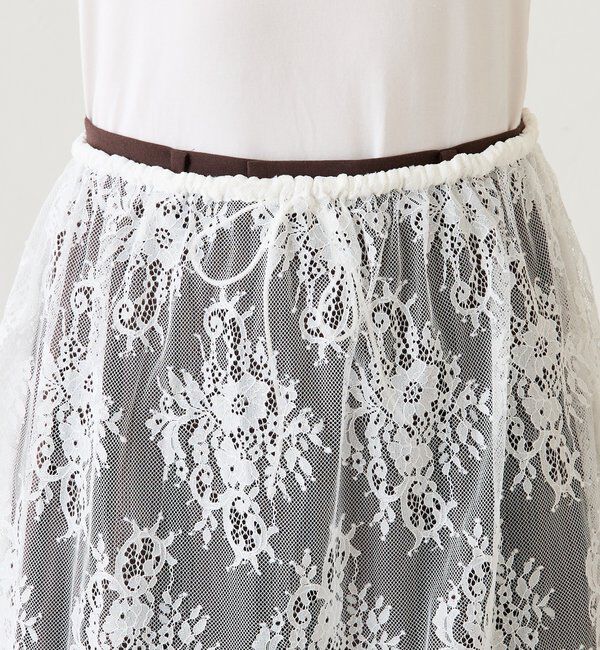  「【プラスワンアイテム】レースレイヤードミニスカート」|その他|