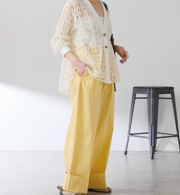  「ロールアップワイドパンツ」|チノ|