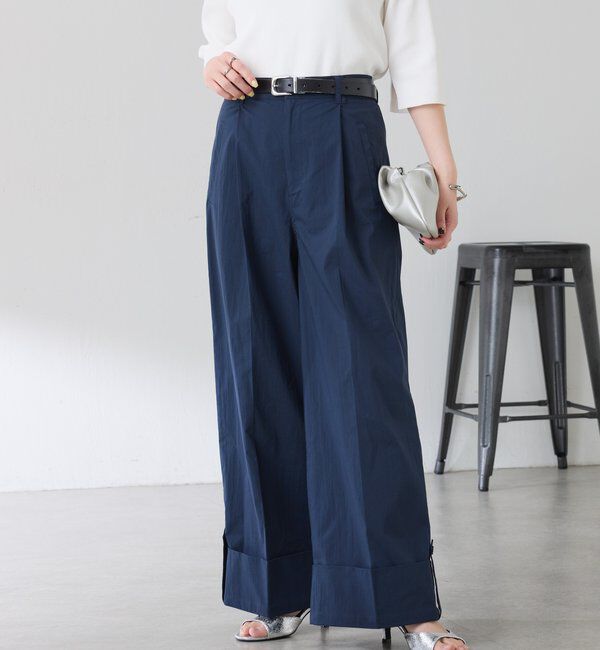  「ロールアップワイドパンツ」|チノ|
