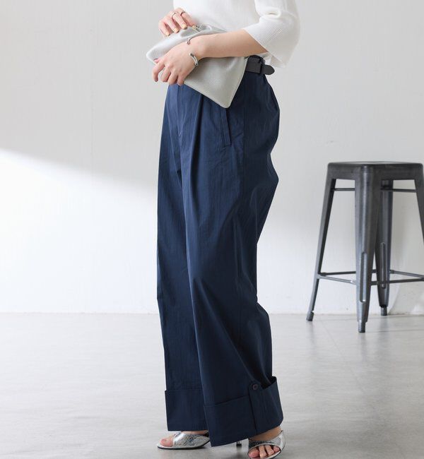  「ロールアップワイドパンツ」|チノ|