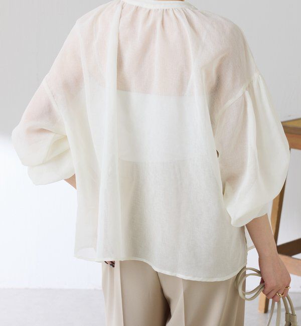  「スキッパーシアーブラウス」|シャツ・ブラウス|