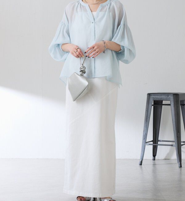 「スキッパーシアーブラウス」|シャツ・ブラウス|