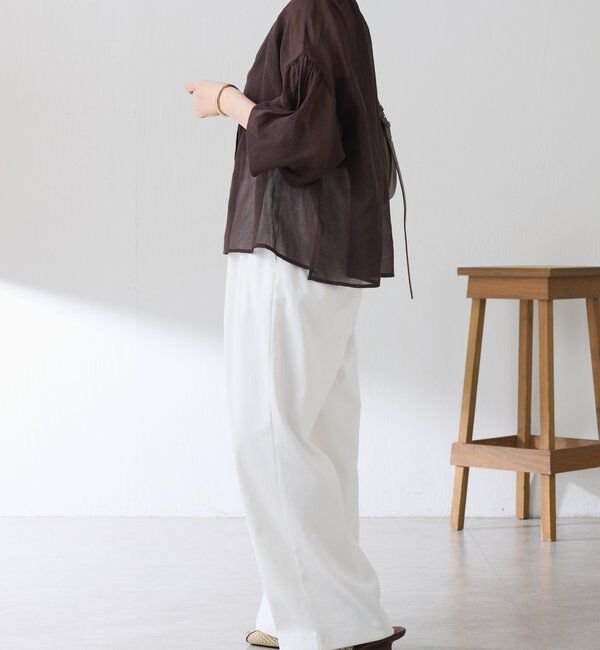  「スキッパーシアーブラウス」|シャツ・ブラウス|