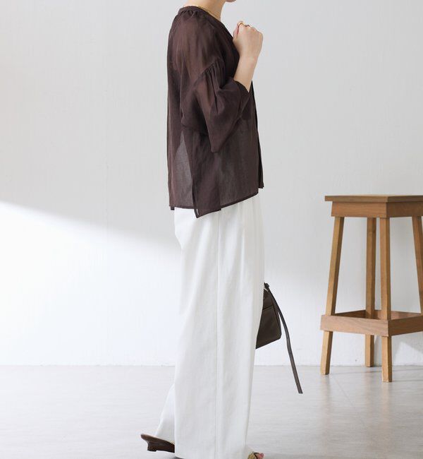  「スキッパーシアーブラウス」|シャツ・ブラウス|