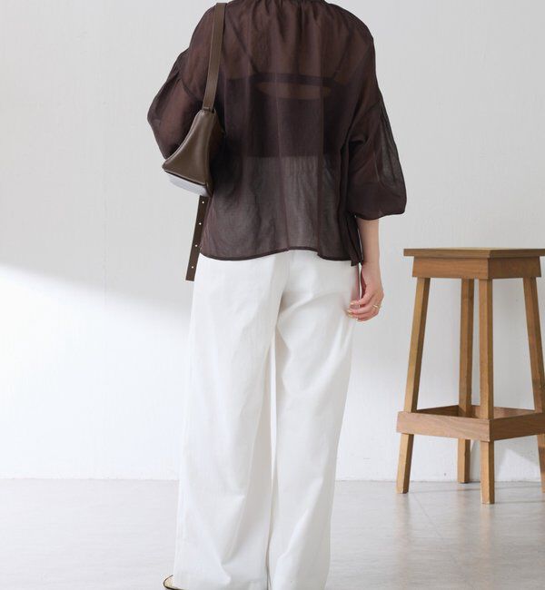  「スキッパーシアーブラウス」|シャツ・ブラウス|