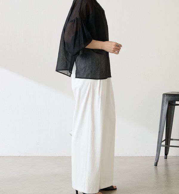  「スキッパーシアーブラウス」|シャツ・ブラウス|