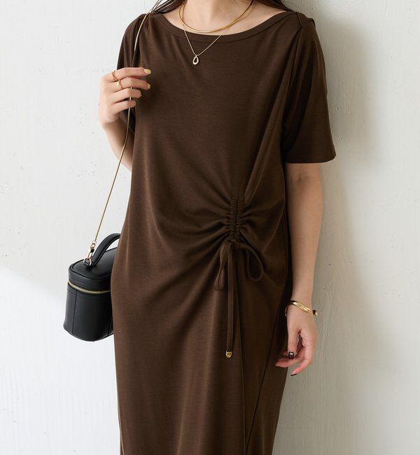  「【接触冷感】フロントドロストカットワンピース」|ワンピース|