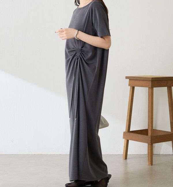  「【接触冷感】フロントドロストカットワンピース」|ワンピース|