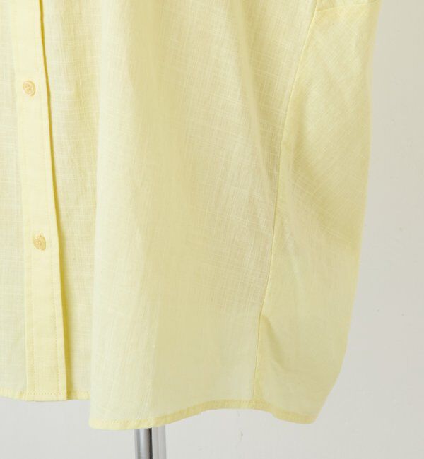  「【涼しく着れる】麻混バックツイストシャツ」|シャツ・ブラウス|