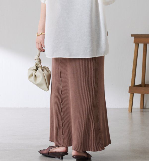  「【接触冷感】ドライコットンマーメイドスカート」|スカート|