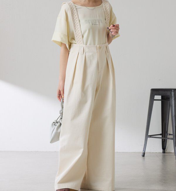  「【袖をアレンジできる】袖アレンジジョーゼットロゴTシャツ」|Tシャツ・カットソー|