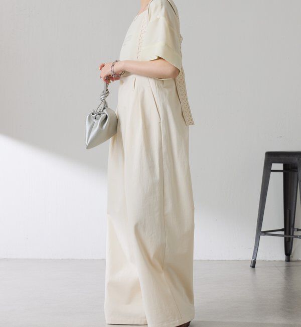  「【袖をアレンジできる】袖アレンジジョーゼットロゴTシャツ」|Tシャツ・カットソー|