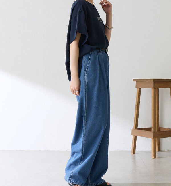  「【袖をアレンジできる】袖アレンジジョーゼットロゴTシャツ」|Tシャツ・カットソー|