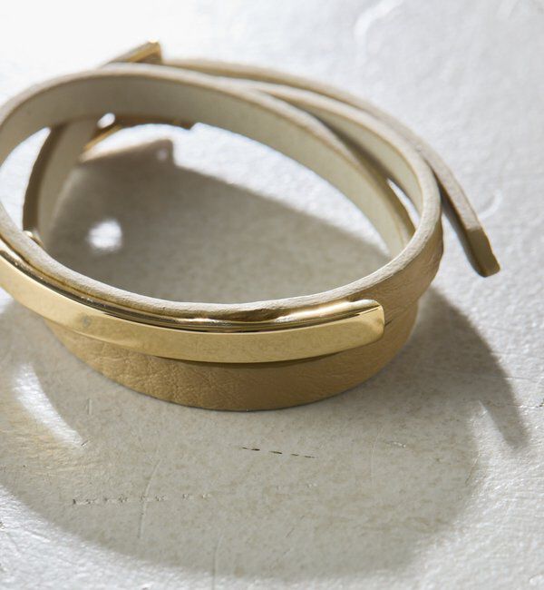  「【PAPILLONNER/パピヨネ】レザーベルトブレスレット」|リング|