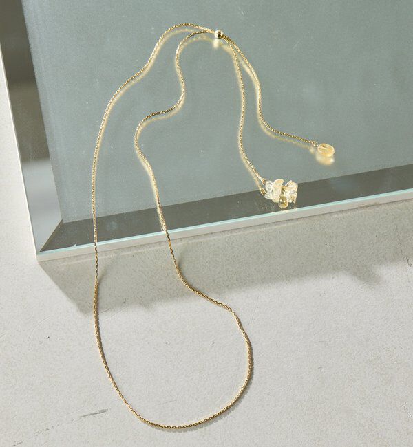  「【PAPILLONNER/パピヨネ】天然石Y字ネックレス」|リング|