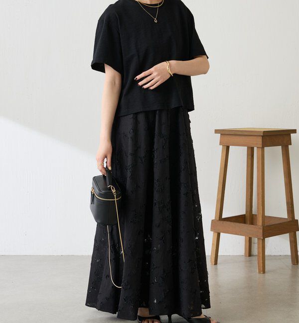  「【1枚でも決まる】クロシェドッキングTシャツ」|Tシャツ・カットソー|