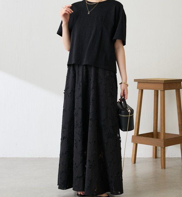  「【1枚でも決まる】クロシェドッキングTシャツ」|Tシャツ・カットソー|