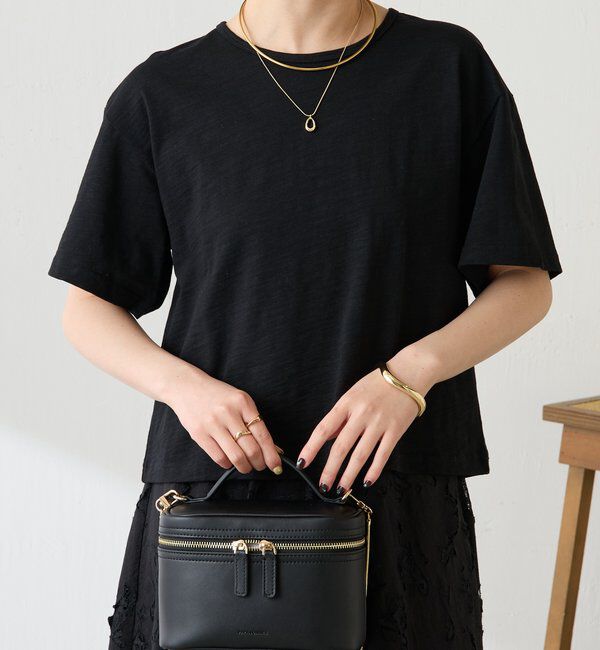  「【1枚でも決まる】クロシェドッキングTシャツ」|Tシャツ・カットソー|