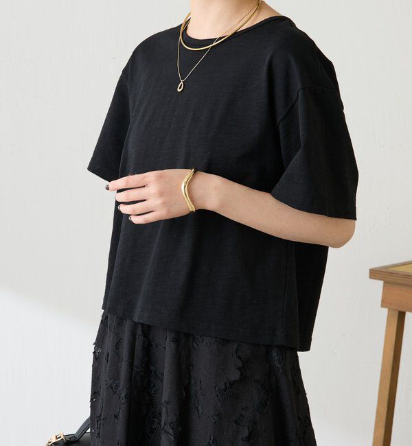  「【1枚でも決まる】クロシェドッキングTシャツ」|Tシャツ・カットソー|