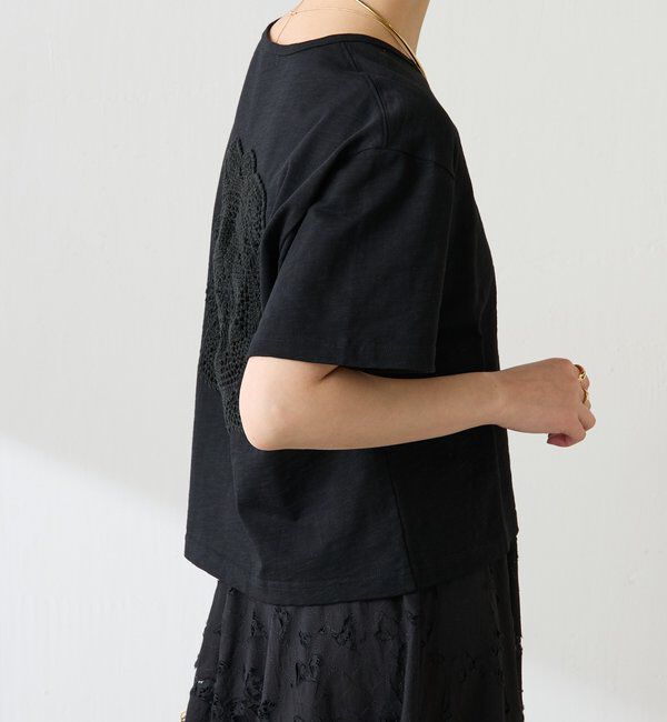  「【1枚でも決まる】クロシェドッキングTシャツ」|Tシャツ・カットソー|